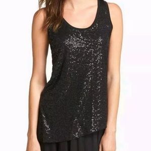 NWT Eileen Fisher Sequin Silk Tank